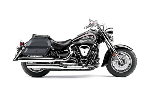 28L - Pantheon Medium Hard Mount Yamaha Road Star S Midnight Leather Motocicleta Alforjas