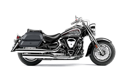 28L - Pantheon Medium Hard Mount Yamaha Road Star S Midnight Leather Motocicleta Alforjas