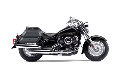 28L - Pantheon Medium Hard Mount Yamaha V Star 650 Classic XVS65A Leather Motocicleta Alforjas
