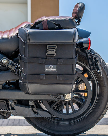 15L - Incognito Quick Mount Medium Indian Scout Bobber Sixty Solo Alforja (Left Only)