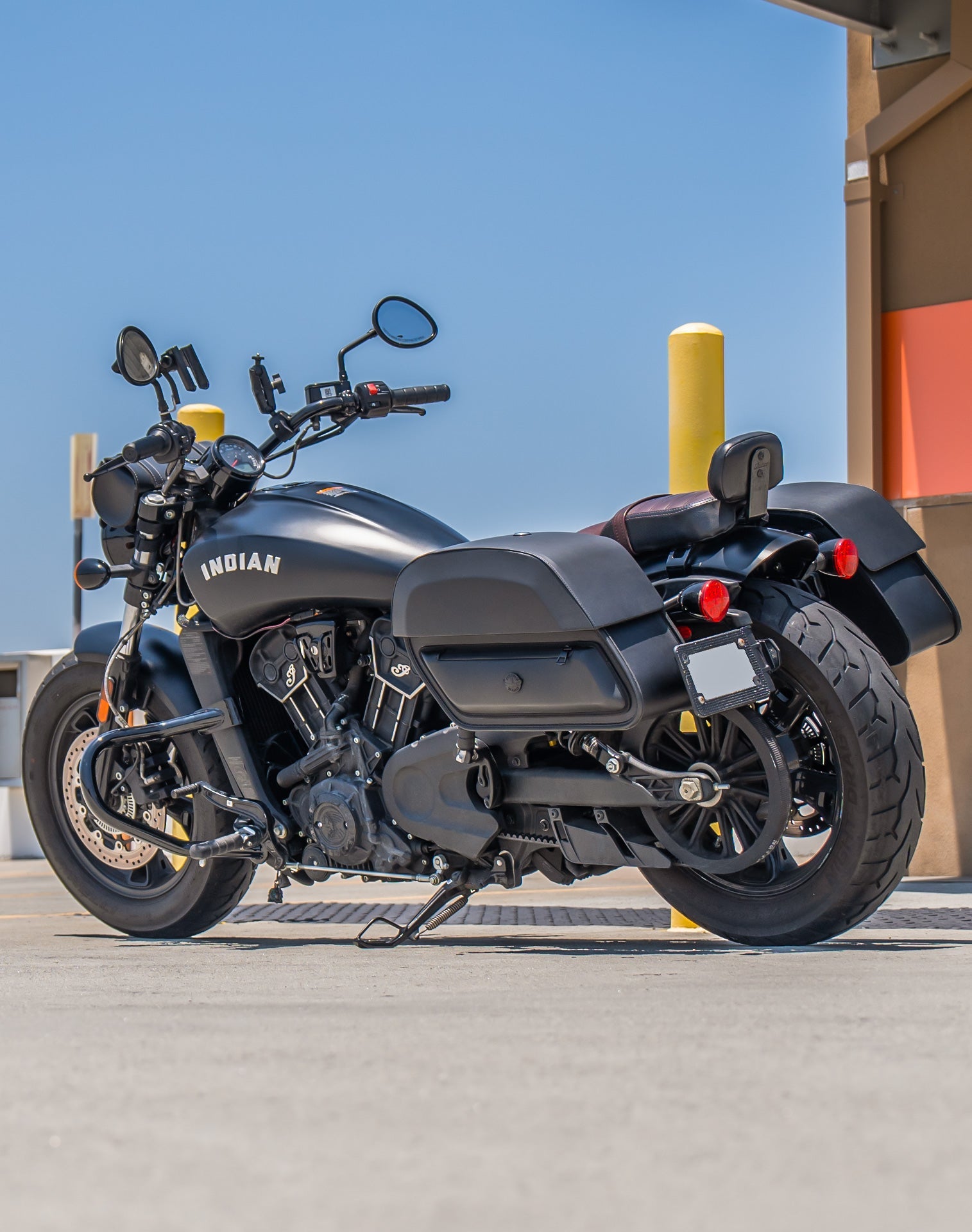 28L - Pantheon Medium Quick Mount Indian Scout Bobber Twenty Motocicleta Alforjas