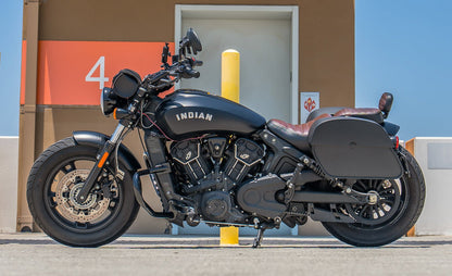 28L - Panzer Medium Quick Mount Indian Scout Bobber Sixty Leather Alforjas