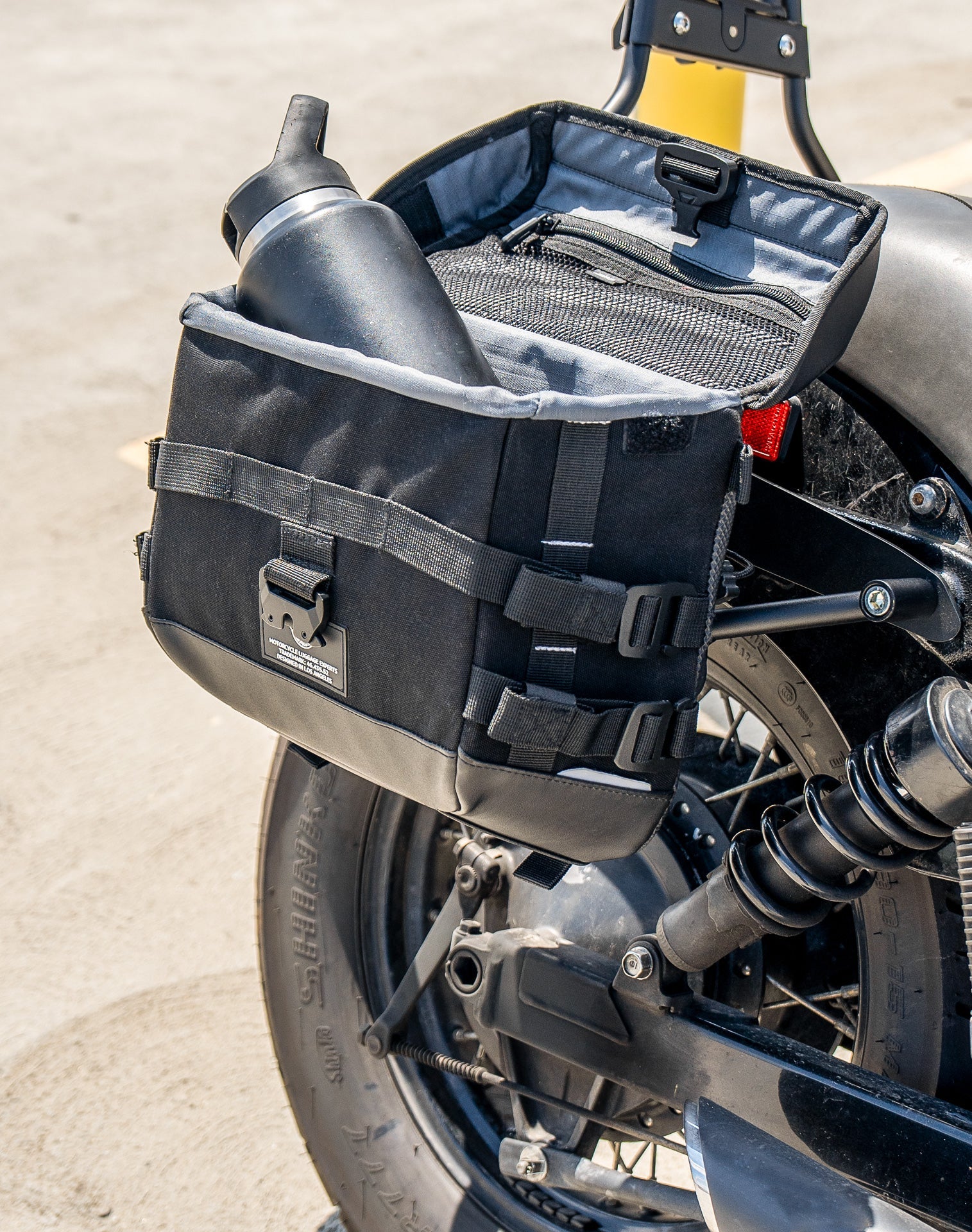 10L - Incognito Quick Mount Small Solo Honda 750 Shadow Phantom Motocicleta Alforja (Right Only)