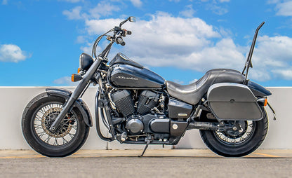 28L - Panzer Medium Quick Mount Honda 750 Shadow Phantom Leather Alforjas
