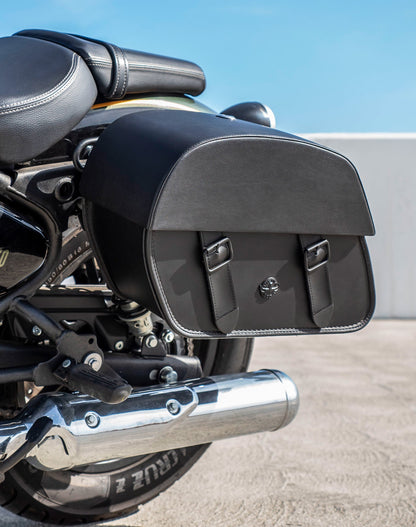 28L - Baelor Medium Quick Mount Royal Enfield Super Meteor 650 Motocicleta Alforjas