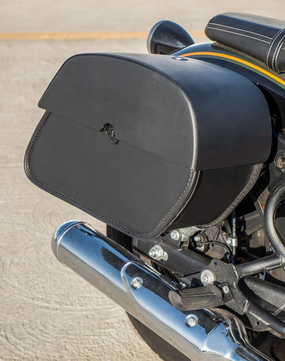 28L - Panzer Medium Quick Mount Royal Enfield Super Meteor 650 Motocicleta Alforjas