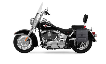 15L - Outlaw Quick Mount Medium Hard Solo Alforja (Left Only) para Heritage Classic FLSTC/I