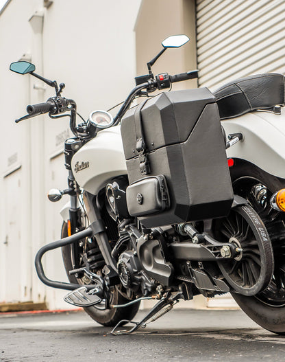 15L - Outlaw Quick Mount Medium Indian Scout Sixty Hard Solo Alforja (Left Only)