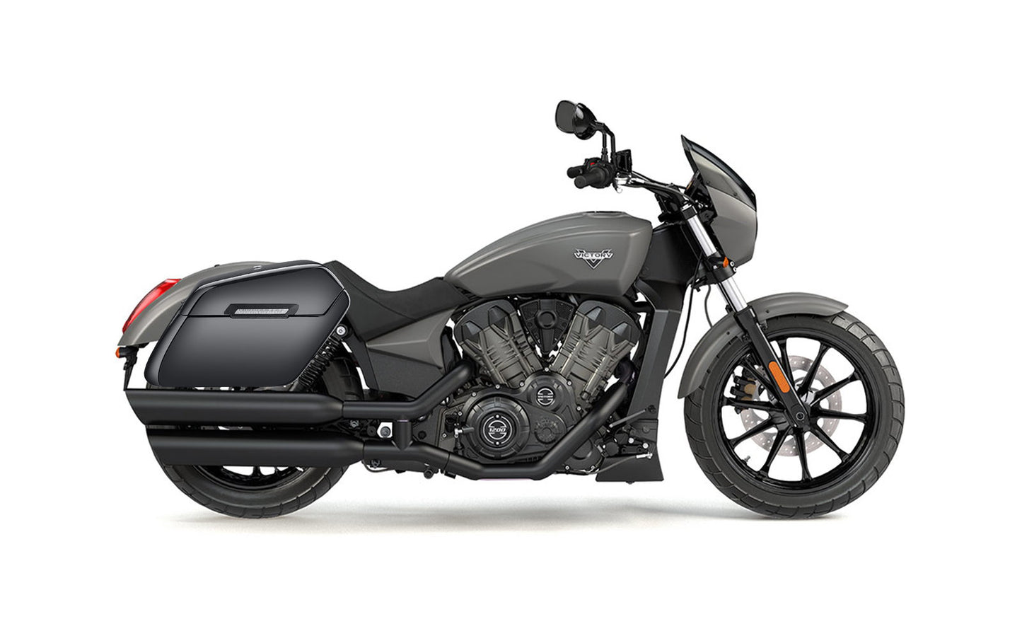 38L - Baldur XL Shock Cut-Out Painted Victory Octane Hard Alforjas