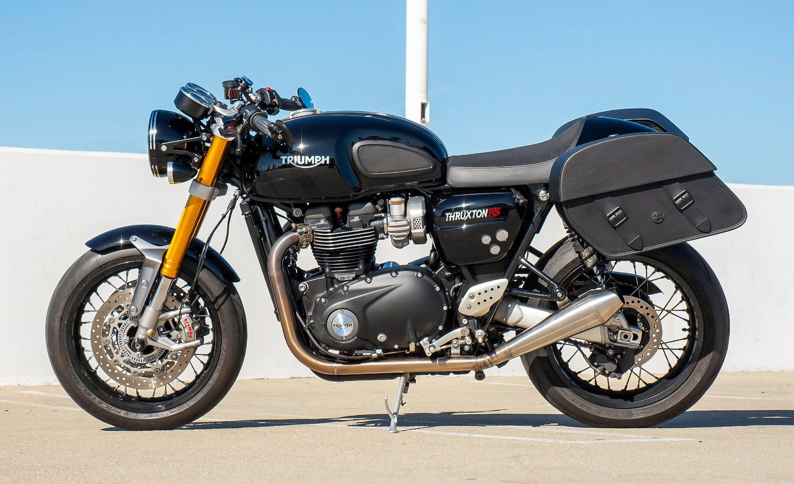 28L - Baelor Medium Quick Mount Triumph Thruxton RS Motocicleta Alforjas