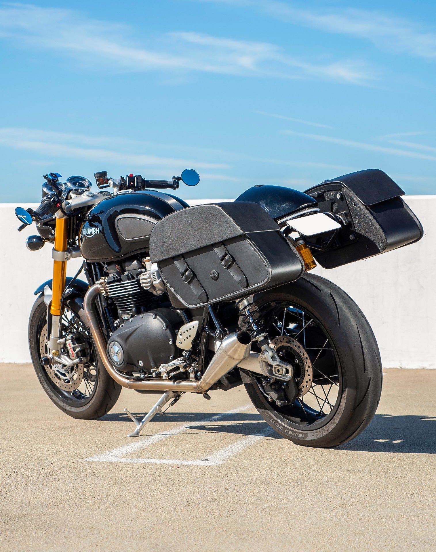 28L - Baelor Medium Quick Mount Triumph Thruxton RS Motocicleta Alforjas
