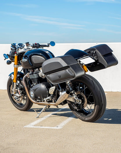 28L - Pantheon Medium Quick Mount Triumph Thruxton RS Motocicleta Alforjas