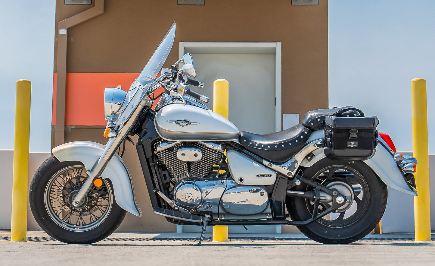 10L - Incognito Quick Mount Small Suzuki Boulevard C50 VL800 Solo Alforja (Left Only)