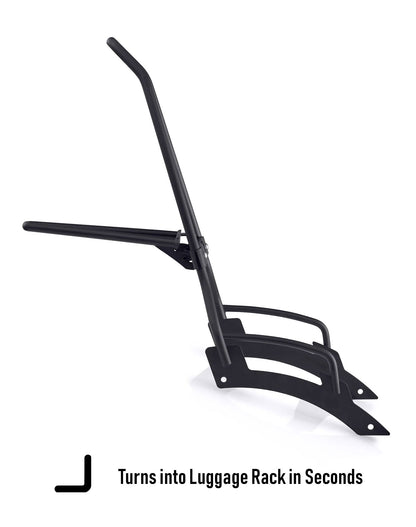 Iron Born Blade 25" Sissy bar with Foldable Luggage Rack para Indian Scout Bobber Sixty Matte Black