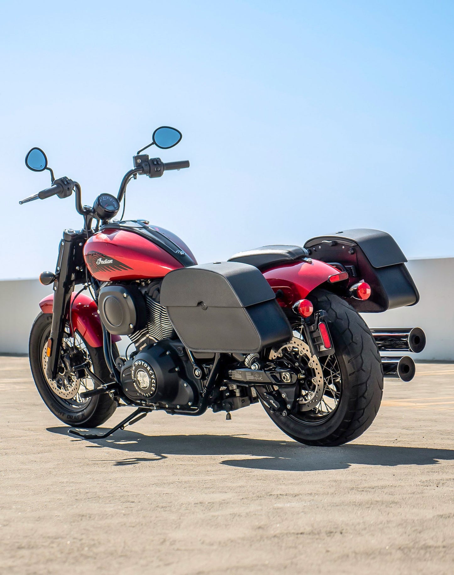 28L - Panzer Medium Quick Mount Indian Chief Motocicleta Alforjas