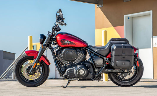 15L - Outlaw Quick Mount Medium Indian Chief Bobber Dark Horse Hard Solo Alforja (Left Only)