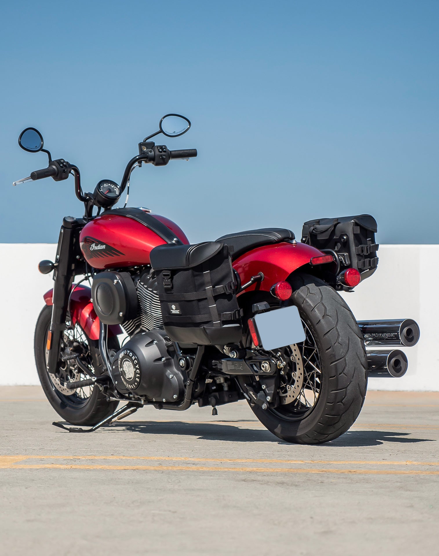 15L - Incognito Quick Mount Medium Indian Super Chief Solo Alforja (Left Only)