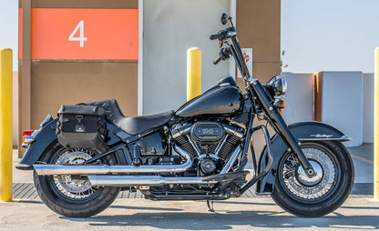 10L - Incognito Quick Mount Small Solo Motocicleta Alforja (Right Only) para Harley Softail Heritage FLHC/S