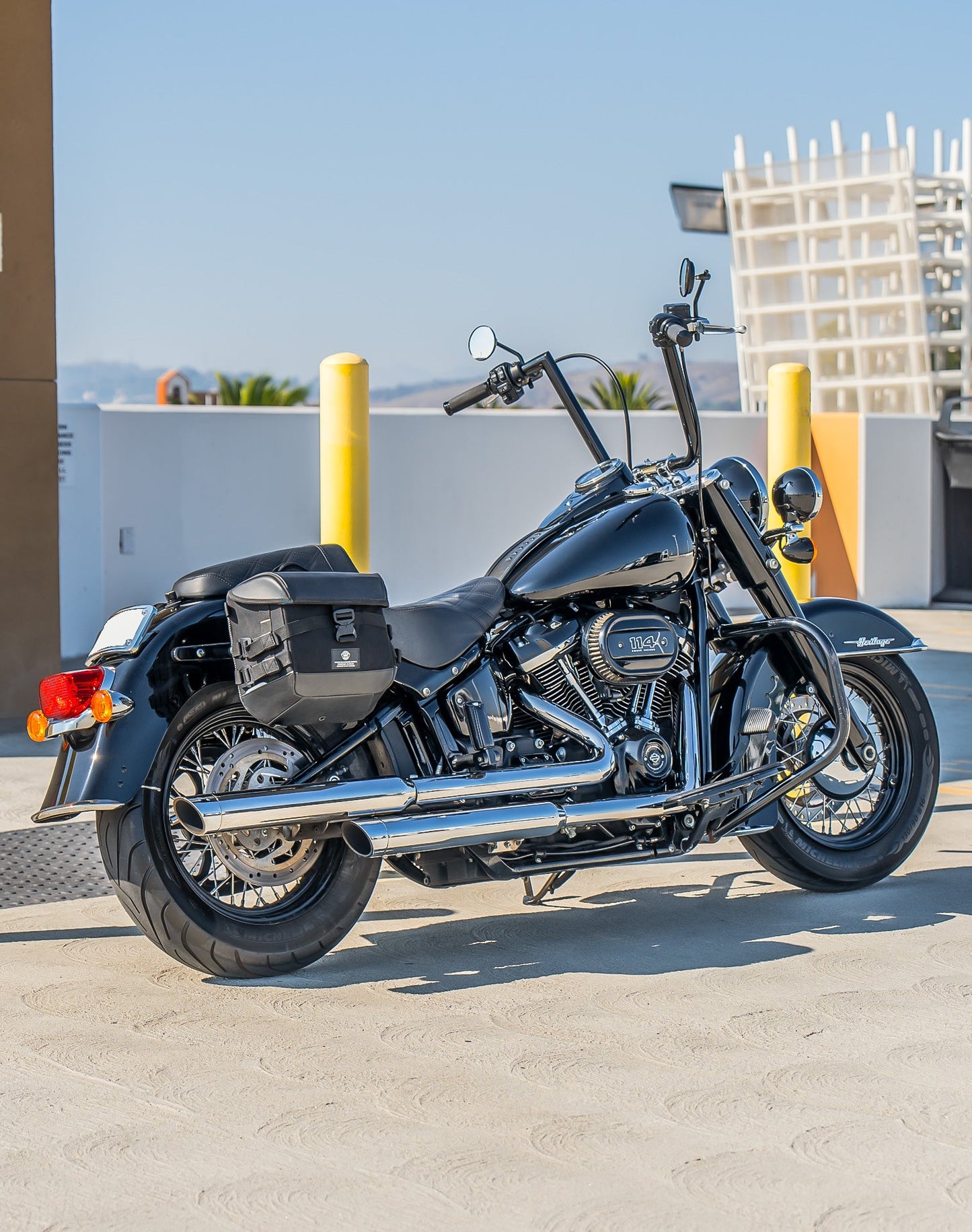 10L - Incognito Quick Mount Small Solo Motocicleta Alforja (Right Only) para Harley Softail Heritage FLHC/S