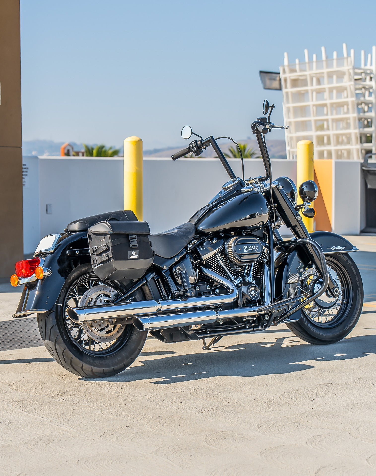 10L - Incognito Quick Mount Small Solo Motocicleta Alforja (Right Only) para Harley Softail Heritage FLHC/S