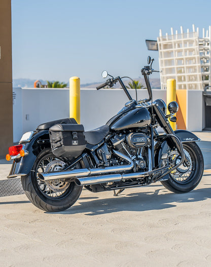 10L - Incognito Quick Mount Small Solo Motocicleta Alforja (Right Only) para Harley Softail Heritage FLHC/S