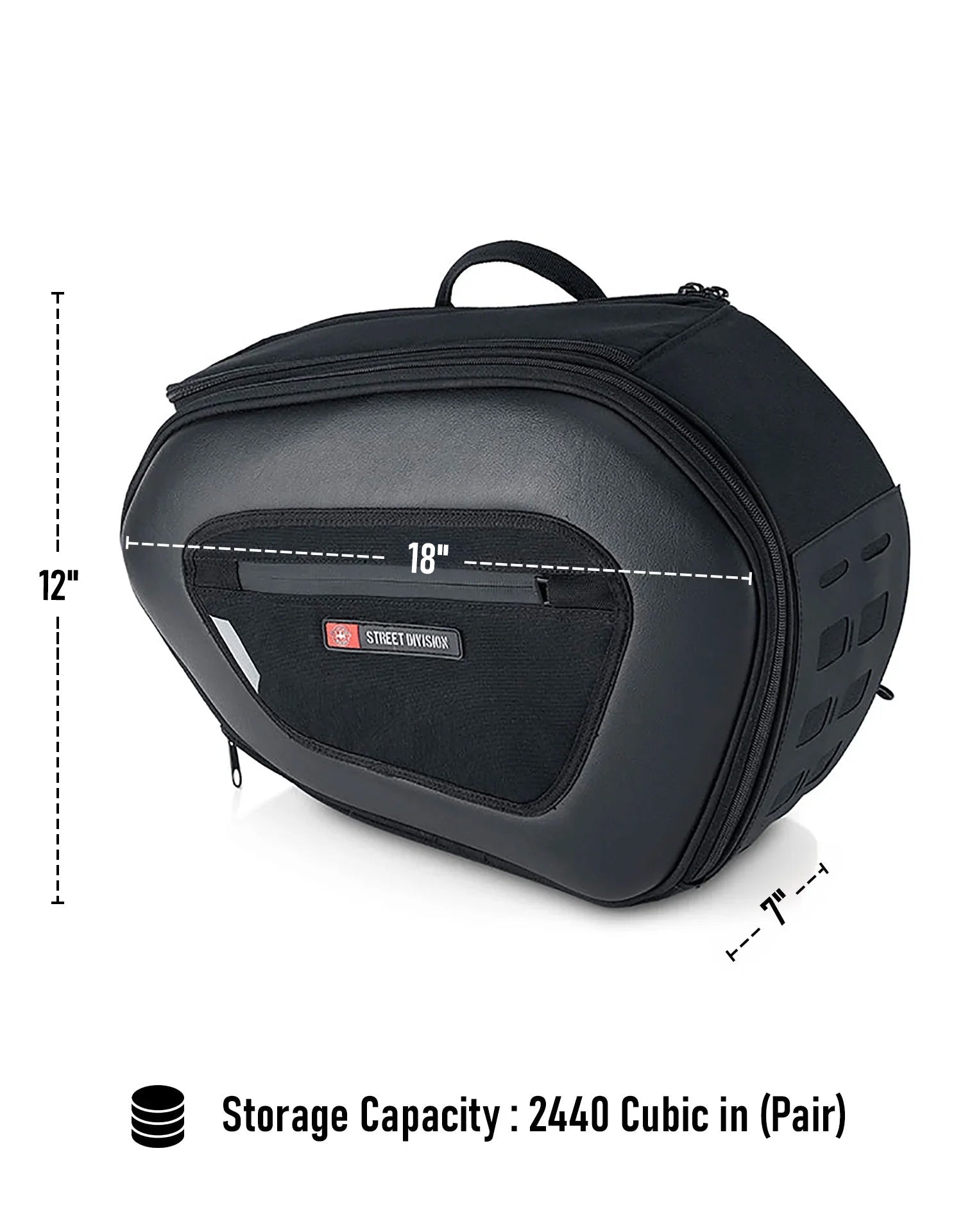 40L - Momentum Extra Large Expandable Yamaha MT-09 Alforjas