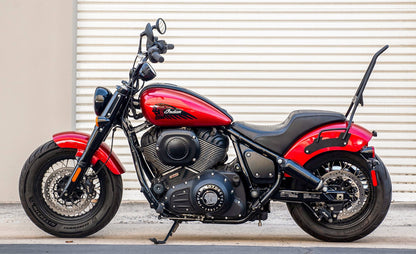 Iron Born Blade 25" Indian Sport Chief (2023+) Sissy bar with Foldable Luggage Rack Matte Black