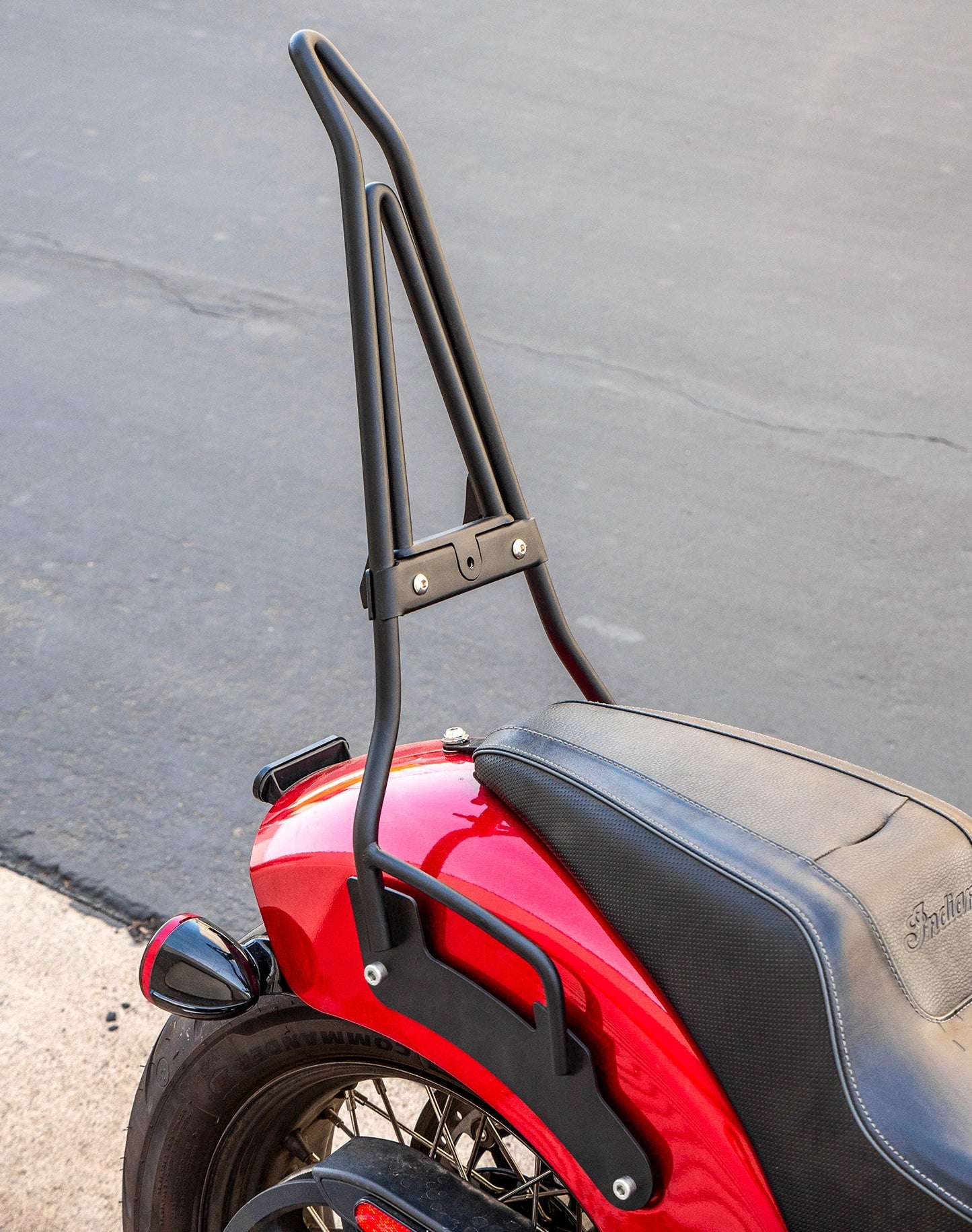Iron Born Blade 25" Indian Sport Chief (2023+) Sissy bar with Foldable Luggage Rack Matte Black