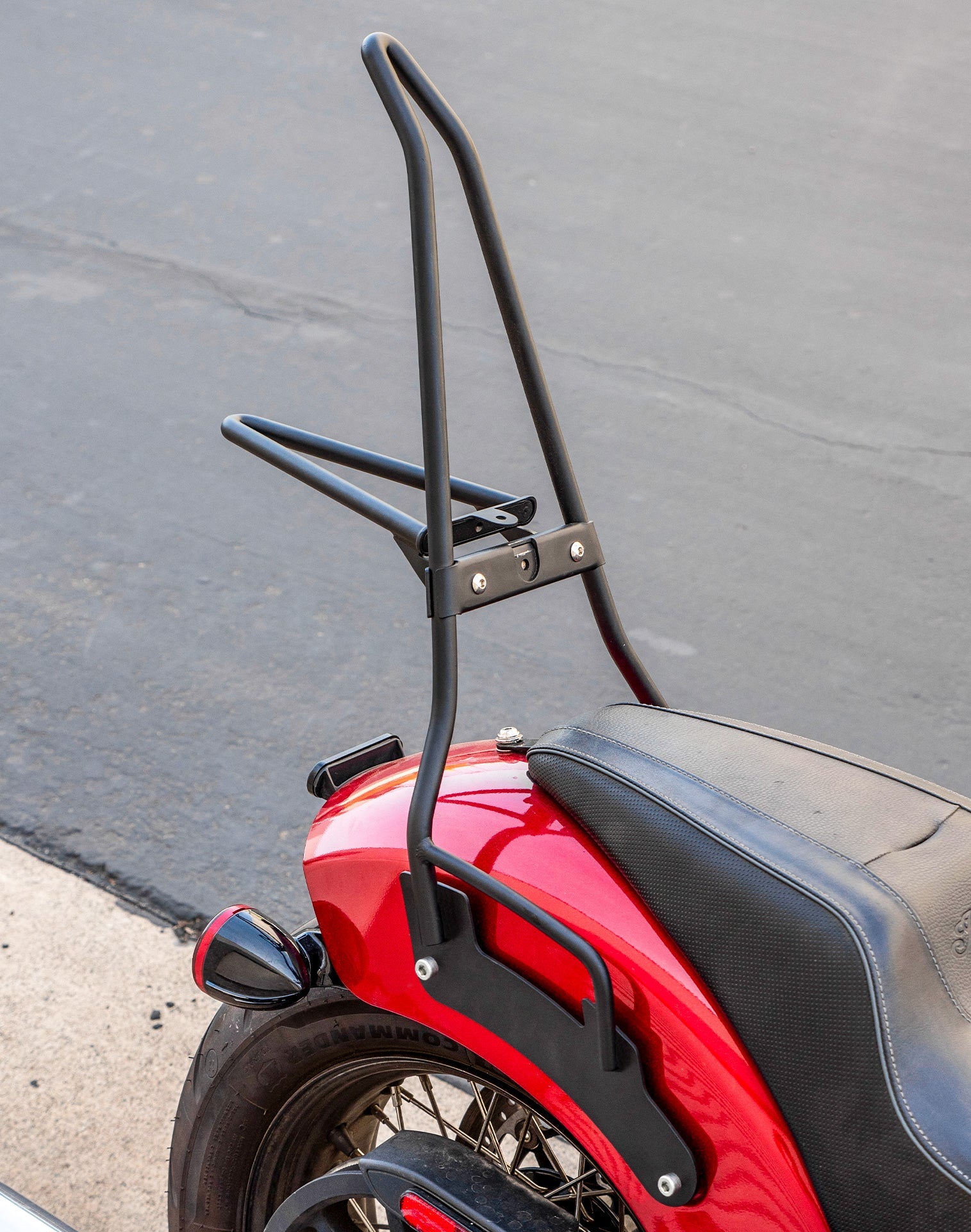 Iron Born Blade 25" Indian Sport Chief (2023+) Sissy bar with Foldable Luggage Rack Matte Black