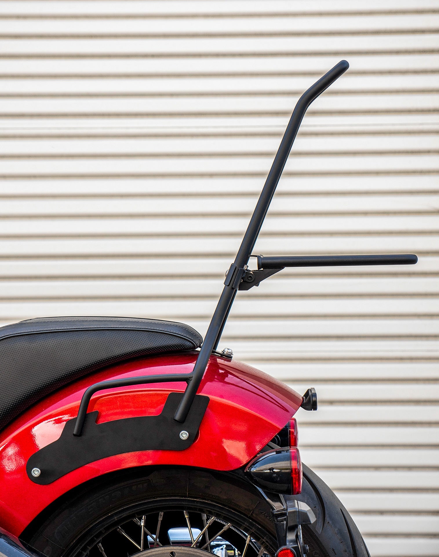 Iron Born Blade 25" Indian Sport Chief (2023+) Sissy bar with Foldable Luggage Rack Matte Black