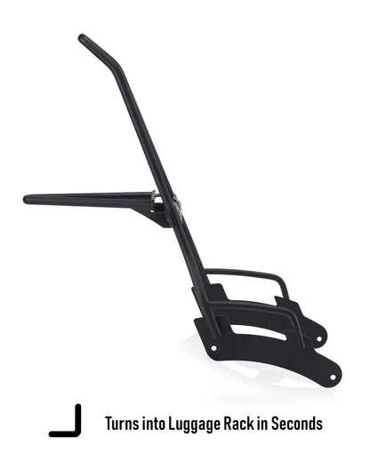 Iron Born Blade 25" Indian Sport Chief (2023+) Sissy bar with Foldable Luggage Rack Matte Black