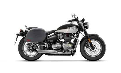 28L - Panzer Medium Quick Mount Triumph Bonneville Speedmaster 2018+ Leather Alforjas