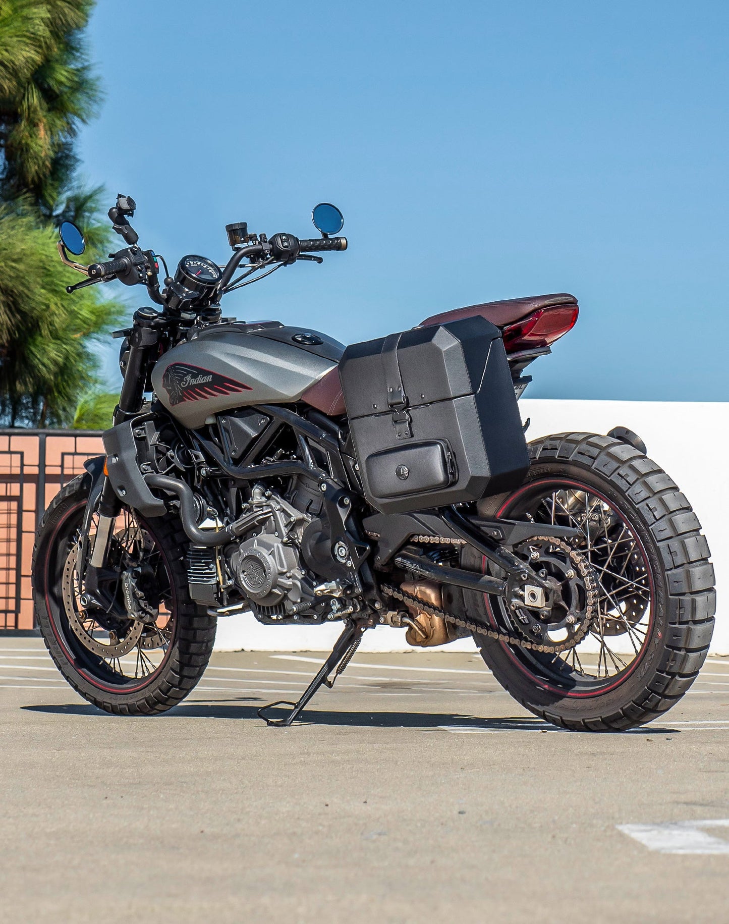 15L - Outlaw Quick Mount Medium Indian FTR 1200 Hard Solo Alforja (Left Only)