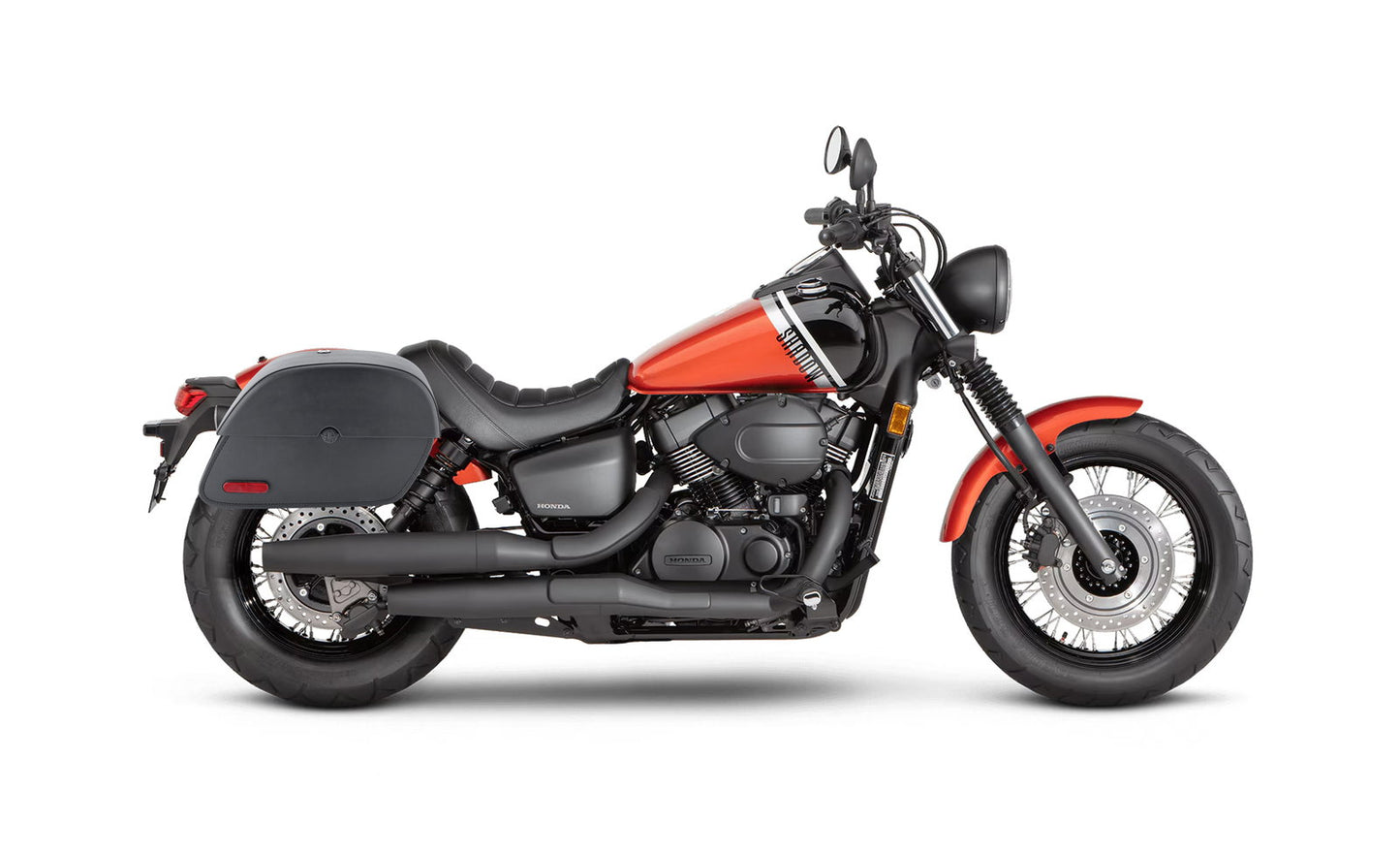 28L - Panzer Medium Quick Mount 2024+ Honda Shadow Phantom 750 Leather Alforjas