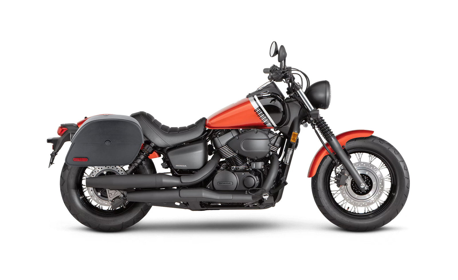 28L - Panzer Medium Quick Mount 2024+ Honda Shadow Phantom 750 Leather Alforjas