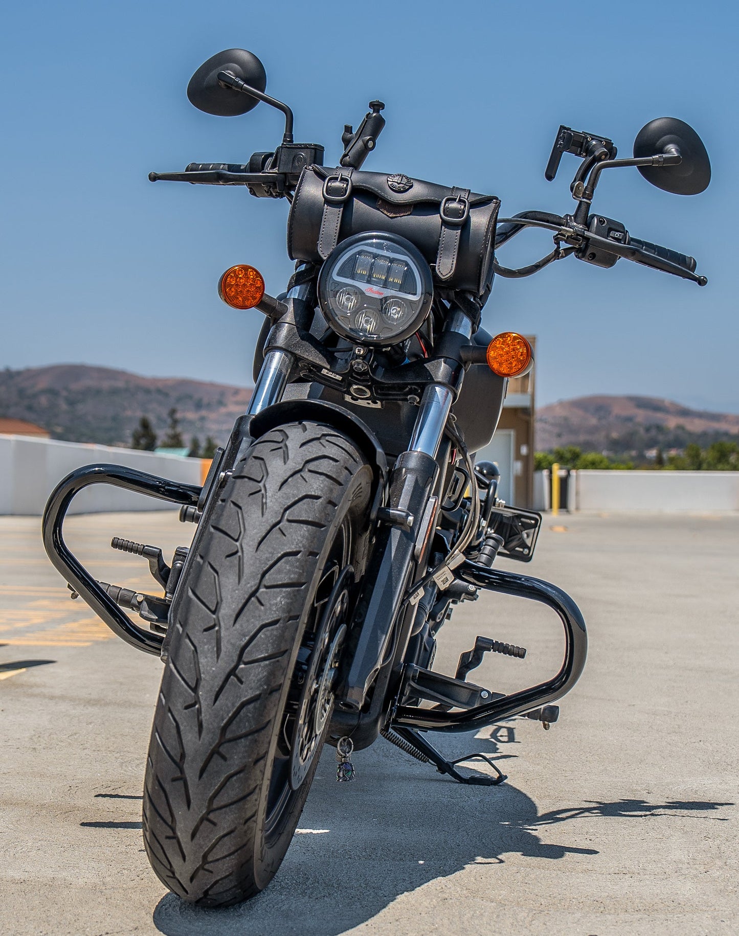 Viking Cherokee Indian Scout Bobber Crash Bar/Engine Guard Gloss Black