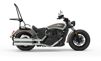 Iron Born Blade 25" Indian Scout Sissy bar with Foldable Luggage Rack Matte Black