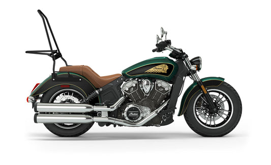 Iron Born Blade 25" Indian Scout Sixty Sissy bar with Foldable Luggage Rack Matte Black