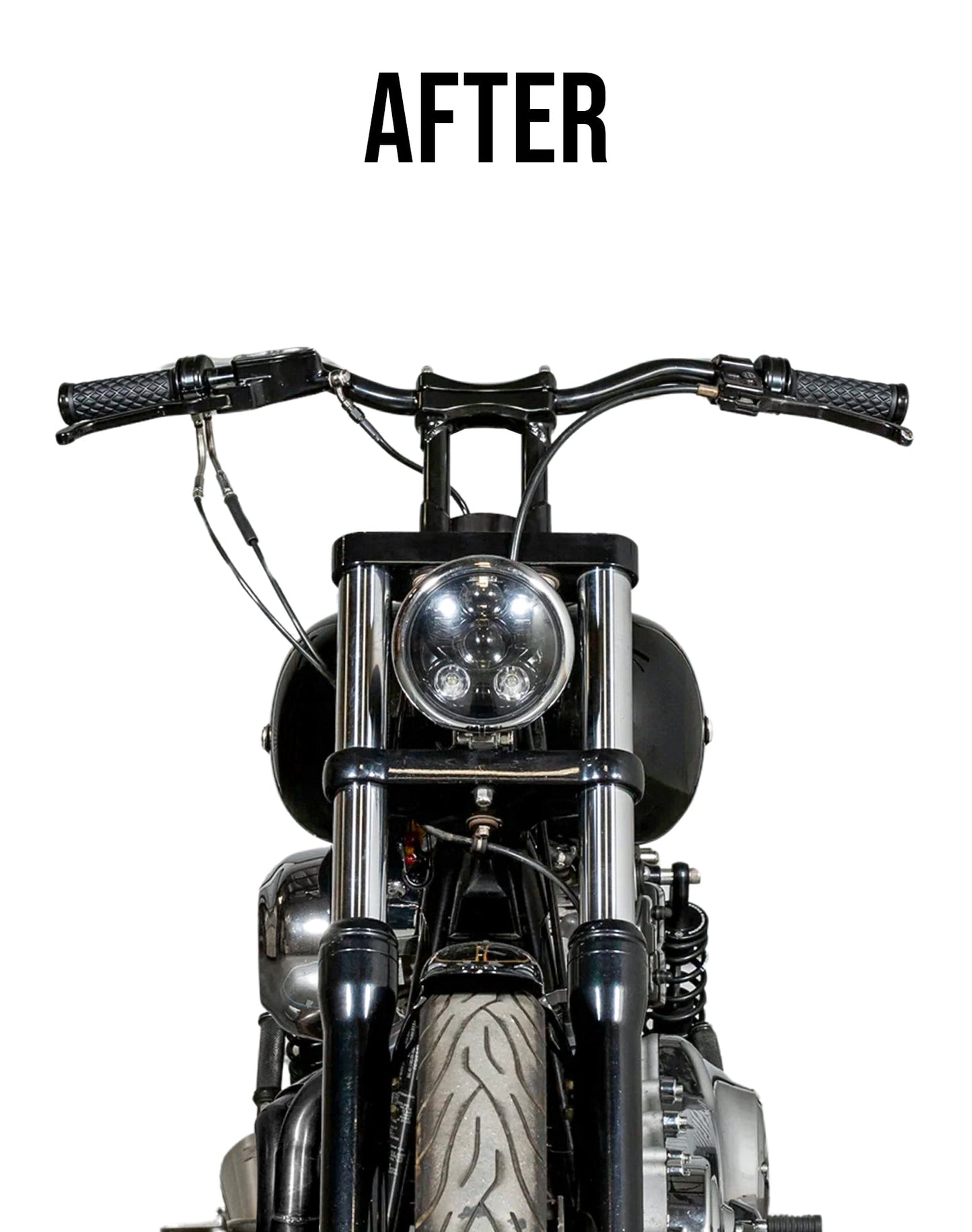 Viking Warlock 6" Handlebar Risers para Harley Dyna Street Bob FXDB/I Gloss Black