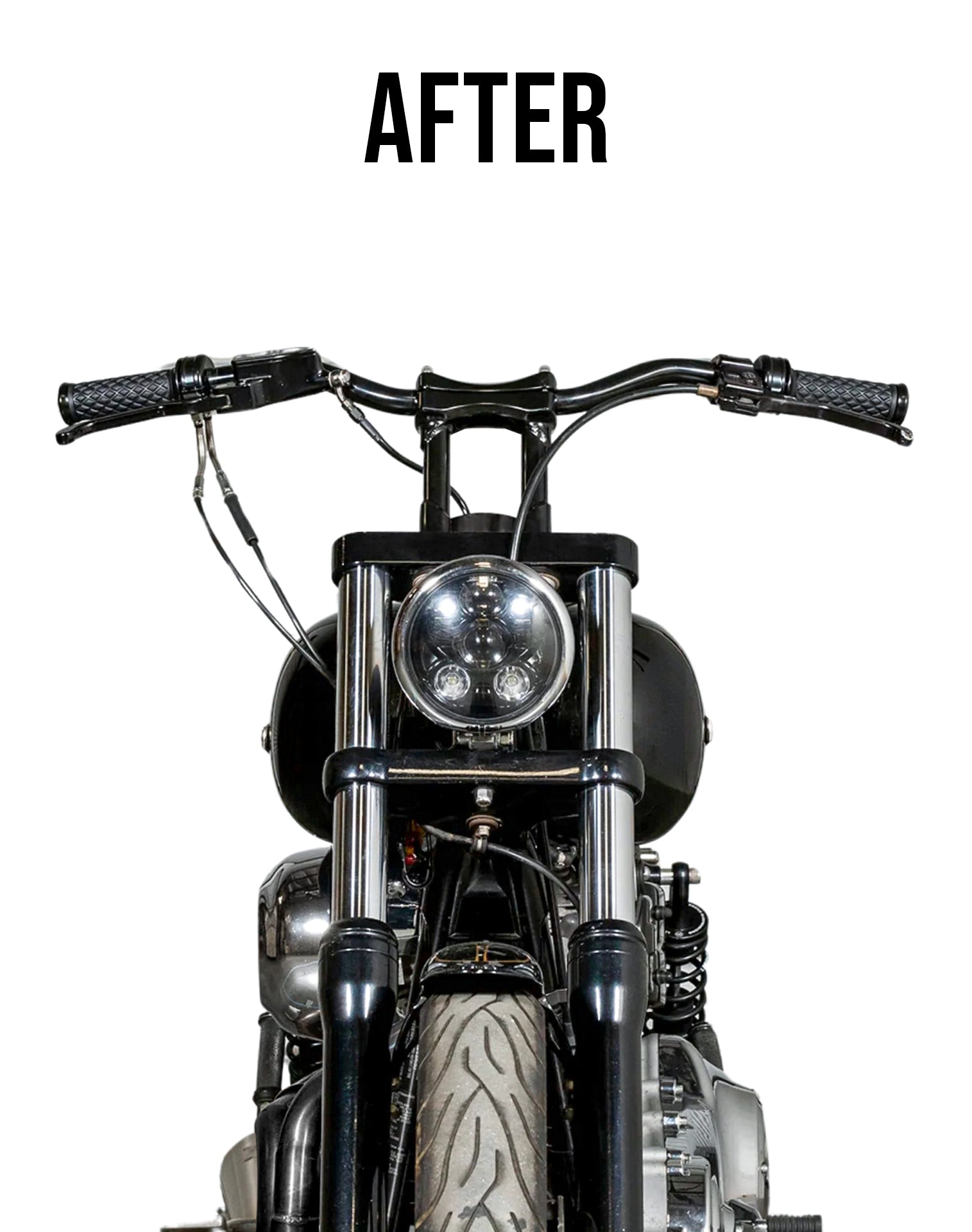 Viking Warlock 6" Handlebar Risers para Harley Dyna Street Bob FXDB/I Gloss Black