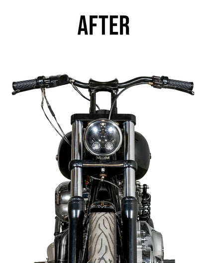 Viking Warlock 6" Handlebar Risers para Harley Dyna Street Bob FXDB/I Gloss Black