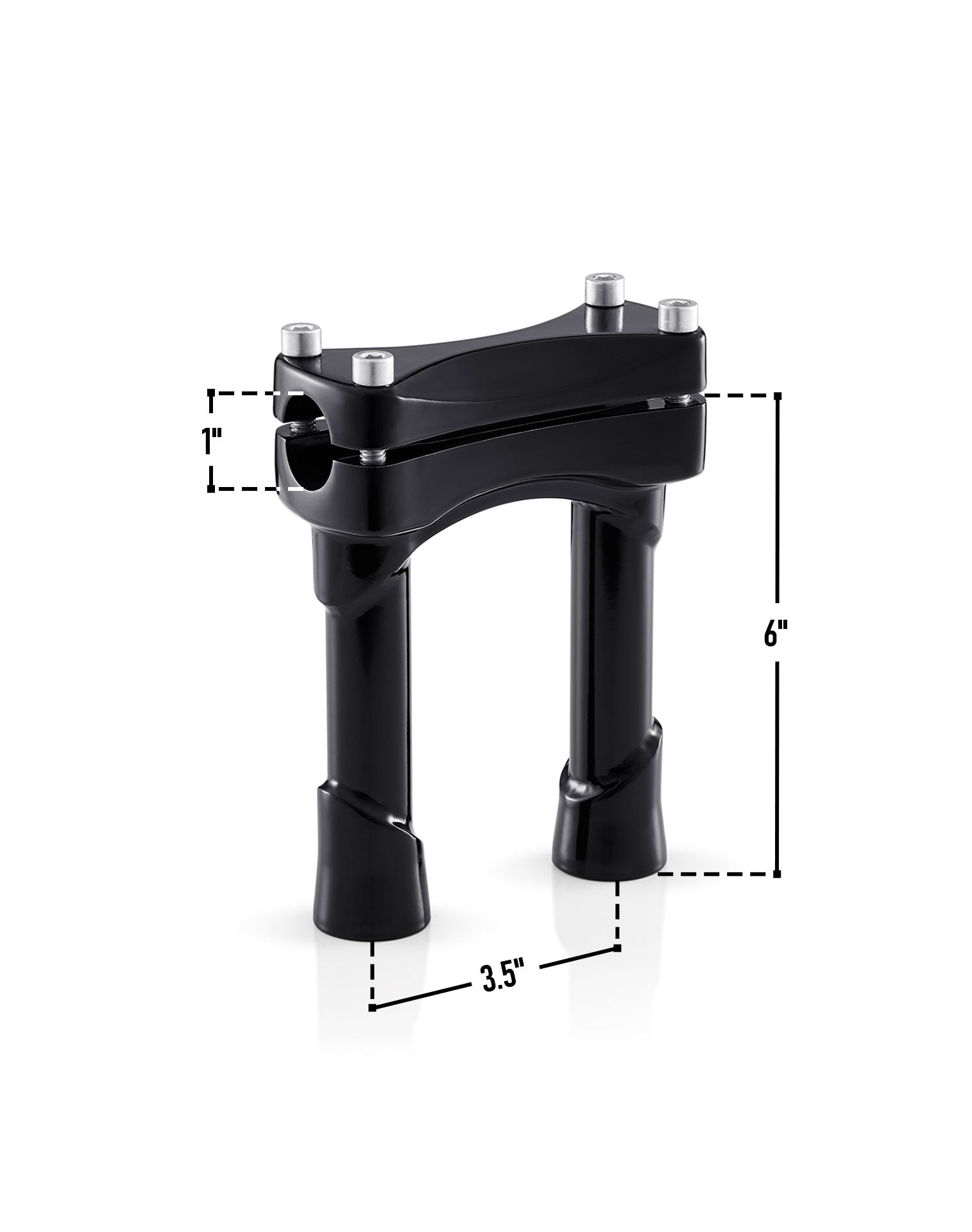 Viking Warlock 6" Handlebar Risers para Harley Dyna Street Bob FXDB/I Gloss Black