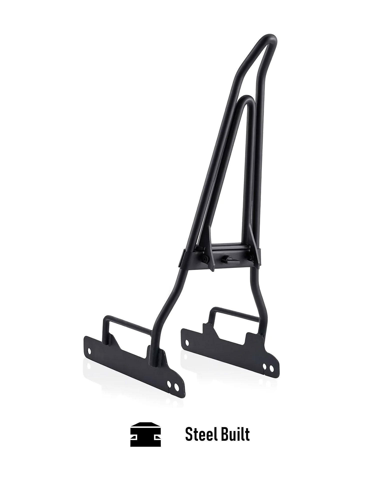 Iron Born Blade 25" Sissy bar with Foldable Luggage Rack para Harley Dyna Low Rider FXDL Matte Black