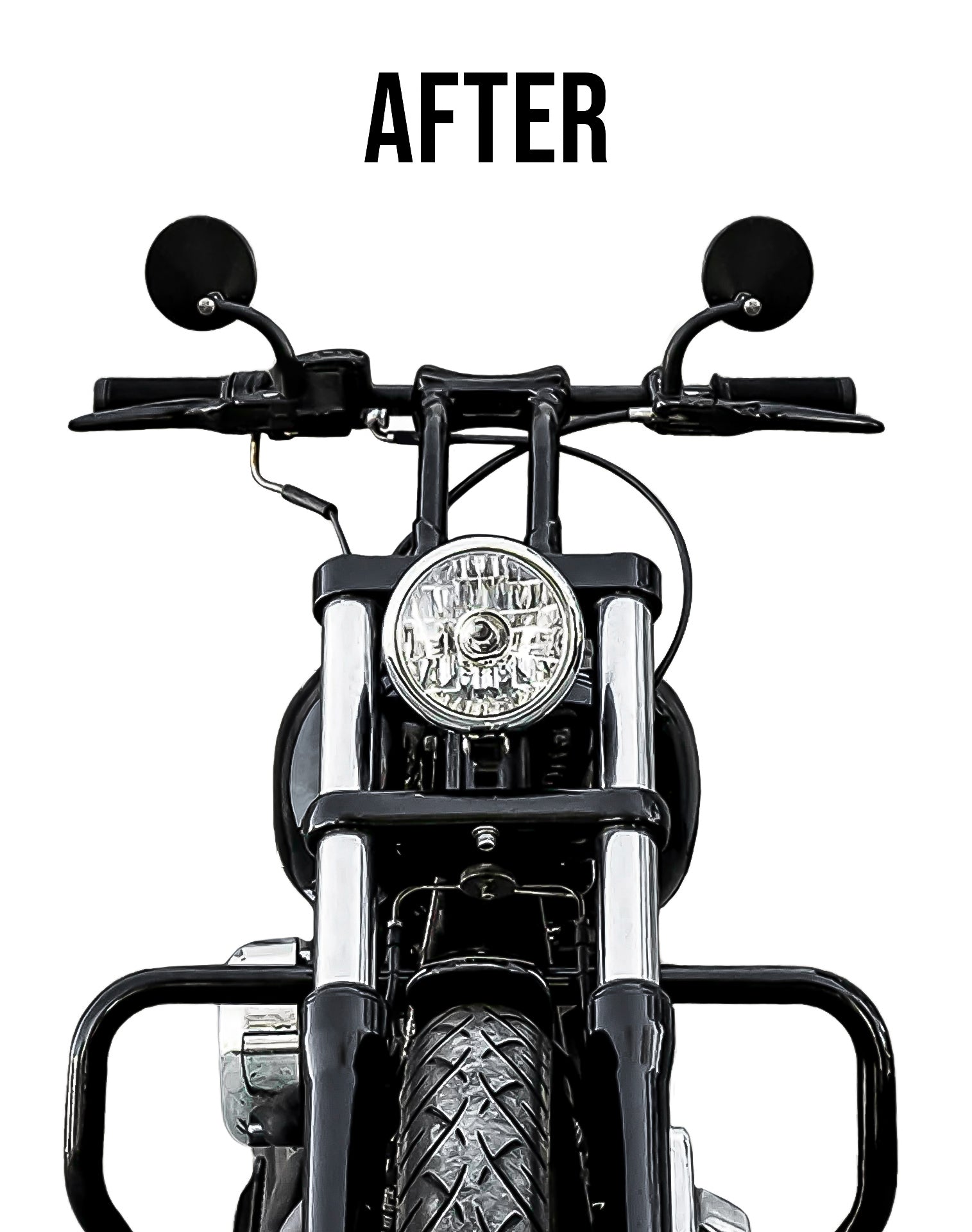 Viking Warlock 8" Pullback Handlebar Risers para Harley Dyna Street Bob FXDB/I Gloss Black