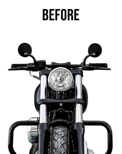 Viking Warlock 12" Pullback Handlebar Risers para Harley Dyna Super Glide FXD/I Gloss Black