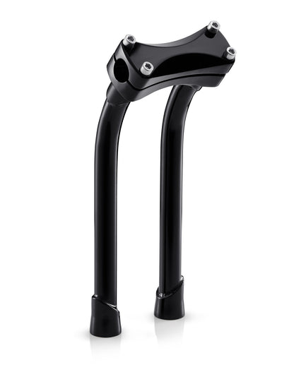 Viking Warlock 12" Pullback Handlebar Risers para Harley Dyna Low Rider FXDL/I Gloss Black