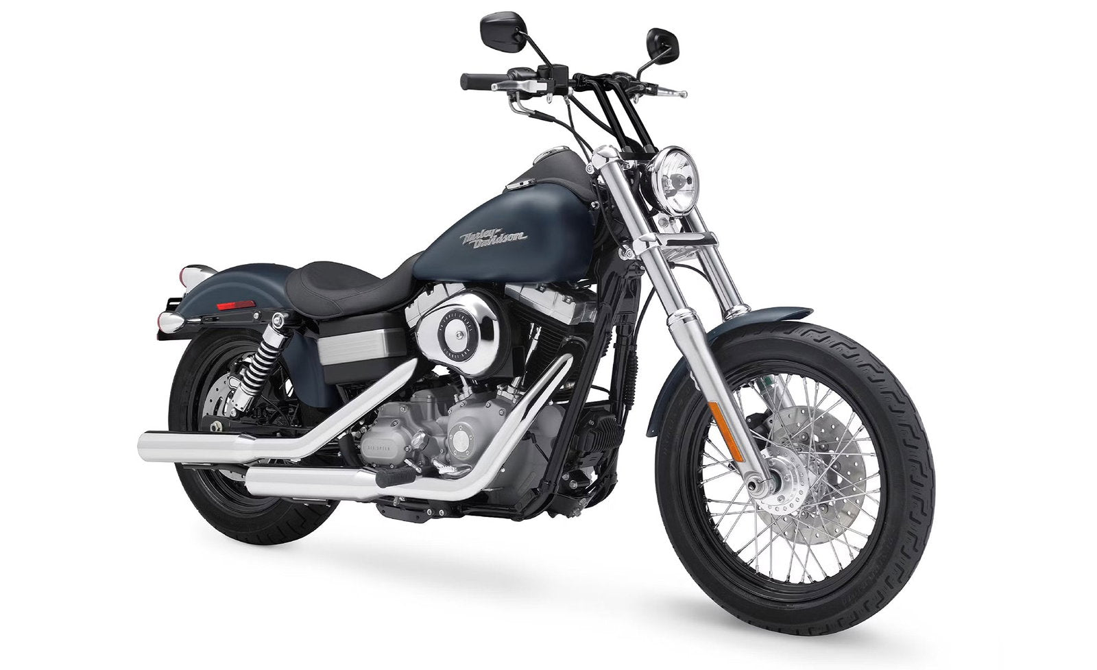 Viking Warlock 12" Pullback Handlebar Risers para Harley Dyna Low Rider FXDL/I Gloss Black
