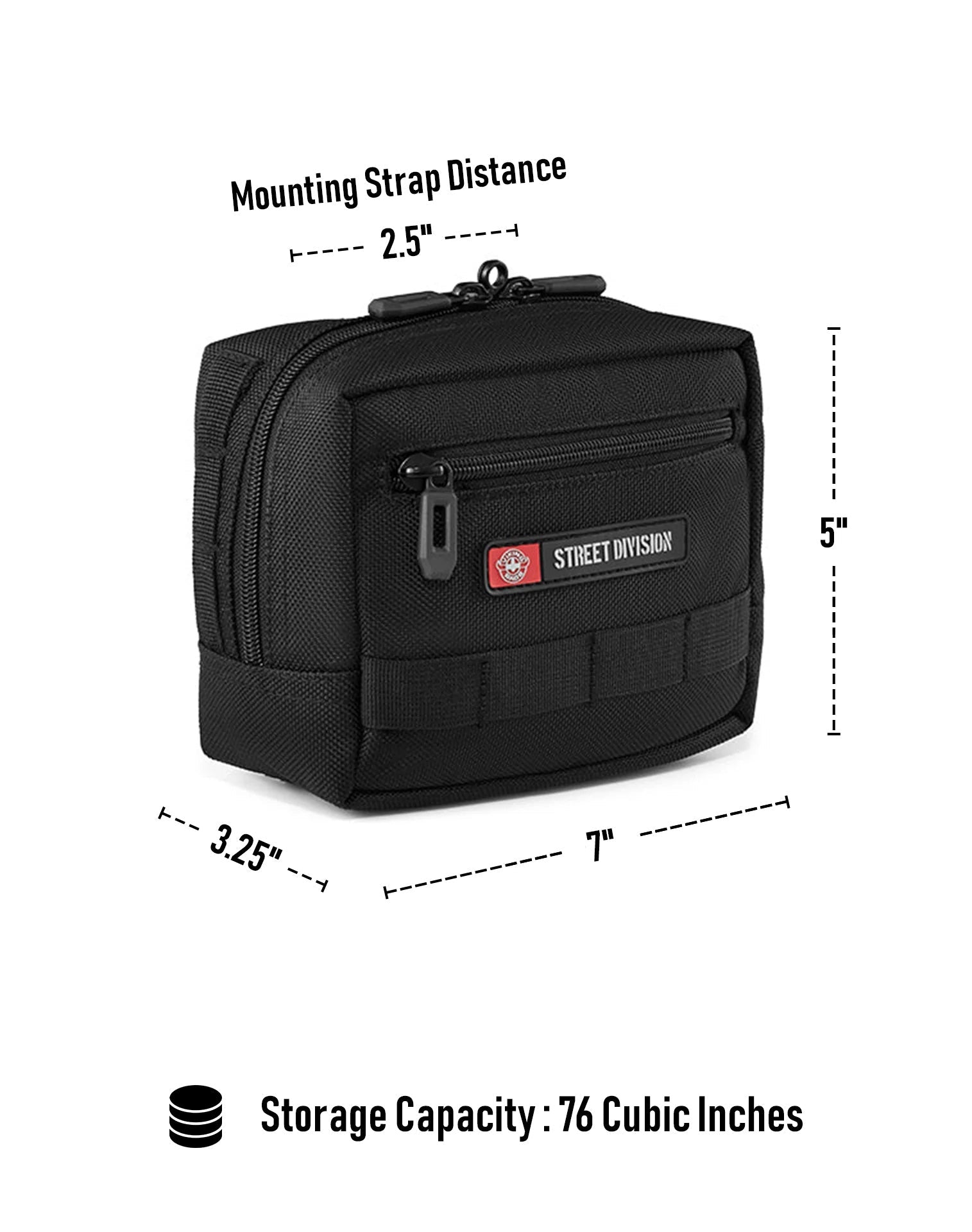 1L - Incognito Royal Enfield Motocicleta Bolsa para manubrio