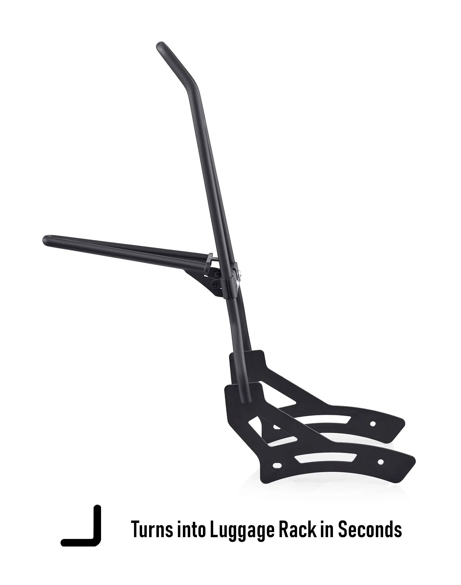 Iron Born Blade 25" Sissy bar with Foldable Luggage Rack para Honda Rebel 1100 CMX1100 Matte Black