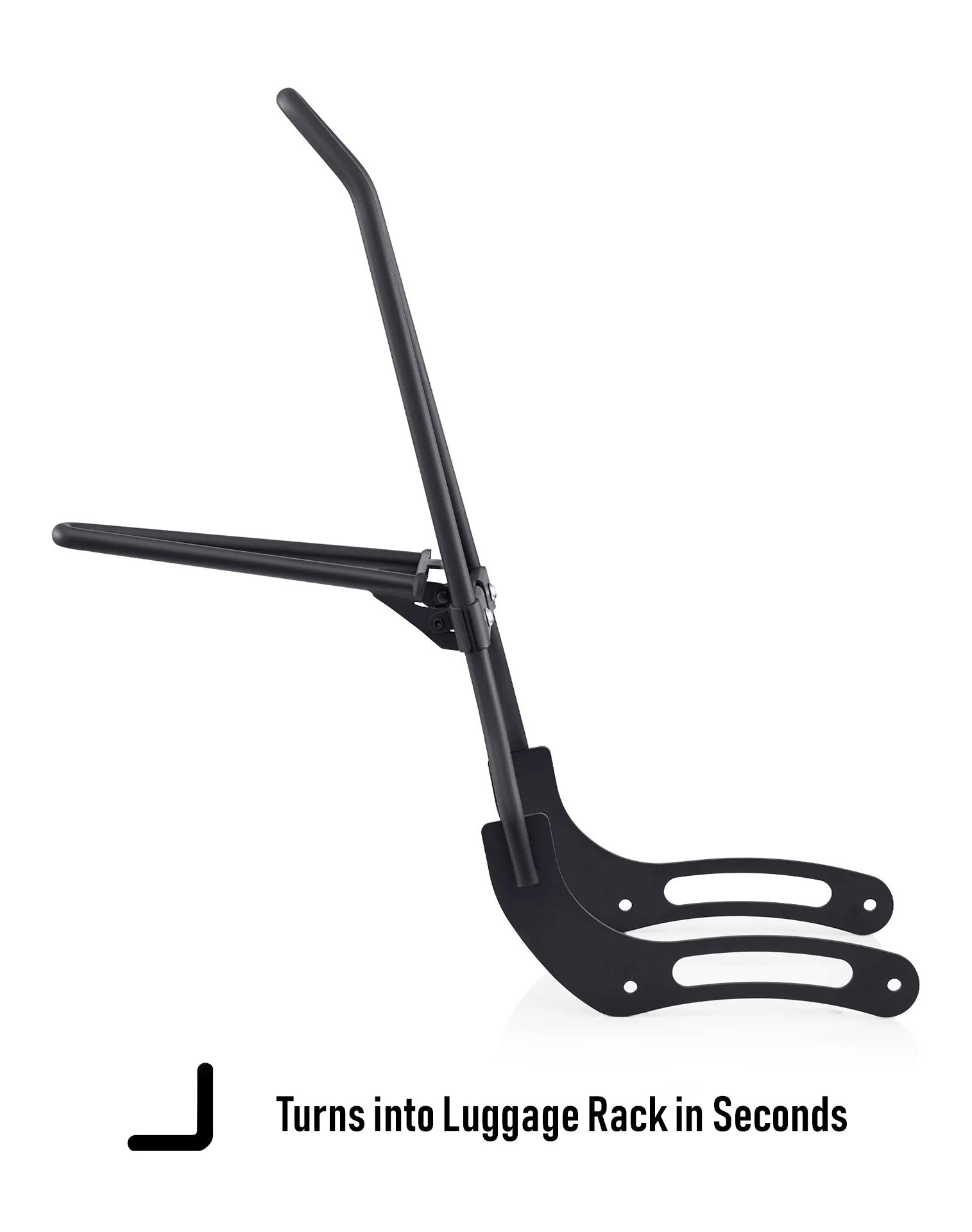 Iron Born Blade 25" Sissy bar with Foldable Luggage Rack para Honda Rebel 500/ABS Matte Black